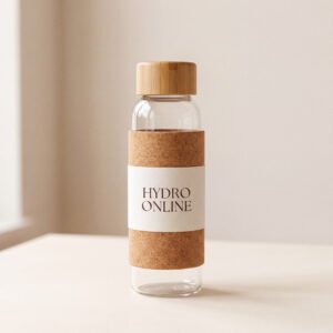 Borosilicate Glass Bottle - Cork Sleeve