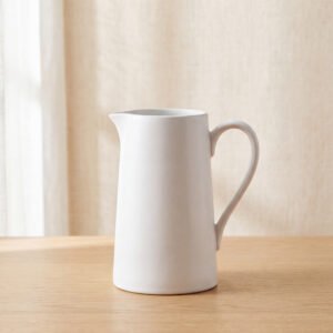Stoneware Pitcher - Matte White