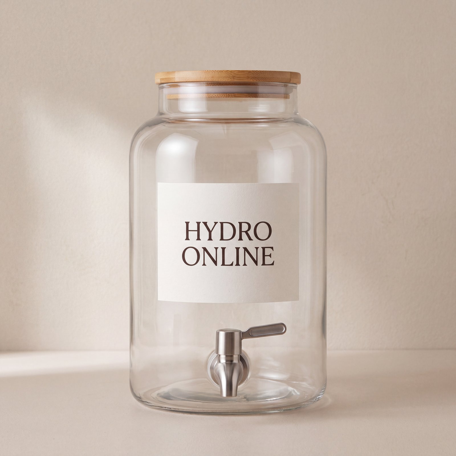 Glass Beverage Dispenser 4L