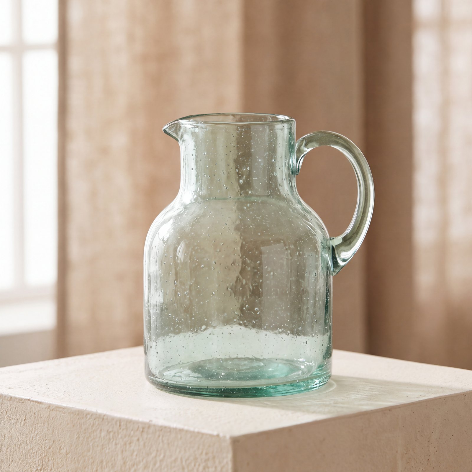 Recycled Glass Jug - Sea
