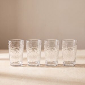 Hammered Tumbler Glasses - Set of 4