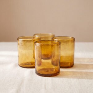 Recycled Tumbler - Amber Set of 4