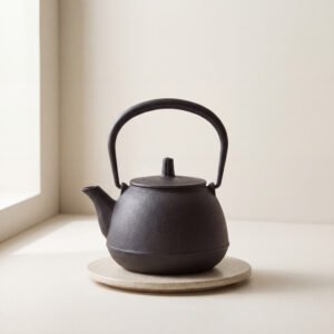 Cast Iron Tea Kettle - Charcoal